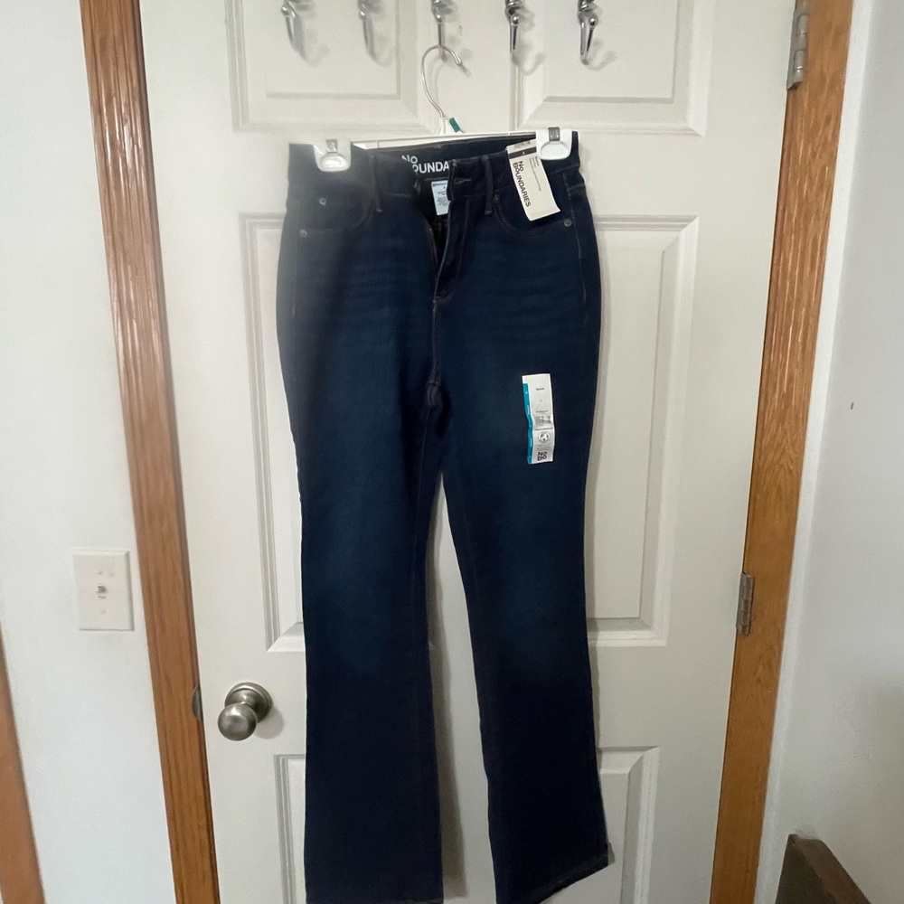 NWT No Boundaries Women's Dark Indigo Jeans boot cut